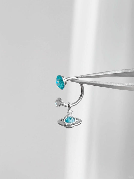 Astral Earrings | Celestial Blue Elegance & Poetic Design (Limited Edition)
