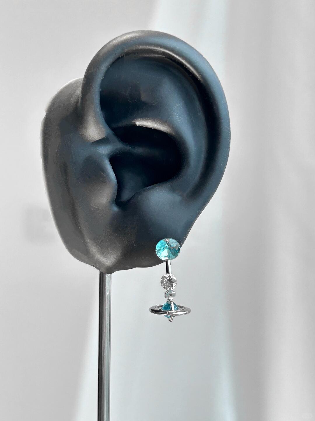 Astral Earrings | Celestial Blue Elegance & Poetic Design (Limited Edition)