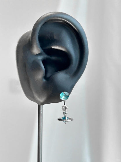 Astral Earrings | Celestial Blue Elegance & Poetic Design (Limited Edition)