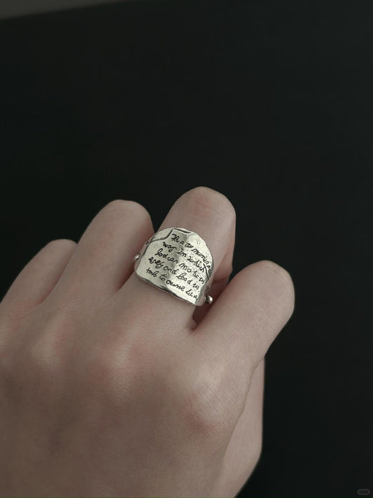 Back to Ourselves Ring | Hesse-Inspired Elegance & Poetic Design (Limited Edition)