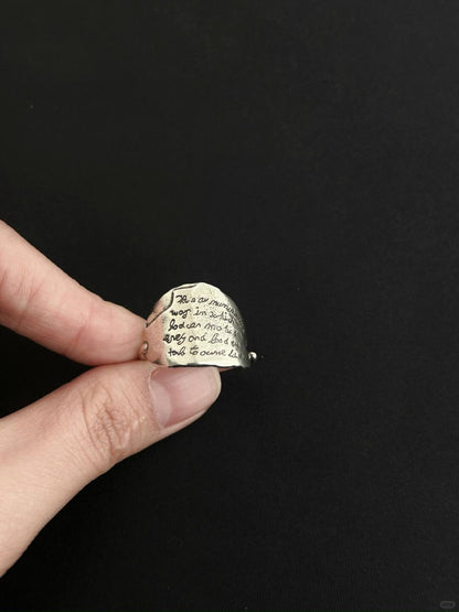 Back to Ourselves Ring | Hesse-Inspired Elegance & Poetic Design (Limited Edition)