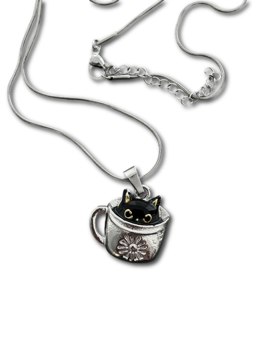 Black Cat Necklace for the Watchful and Unfollowed