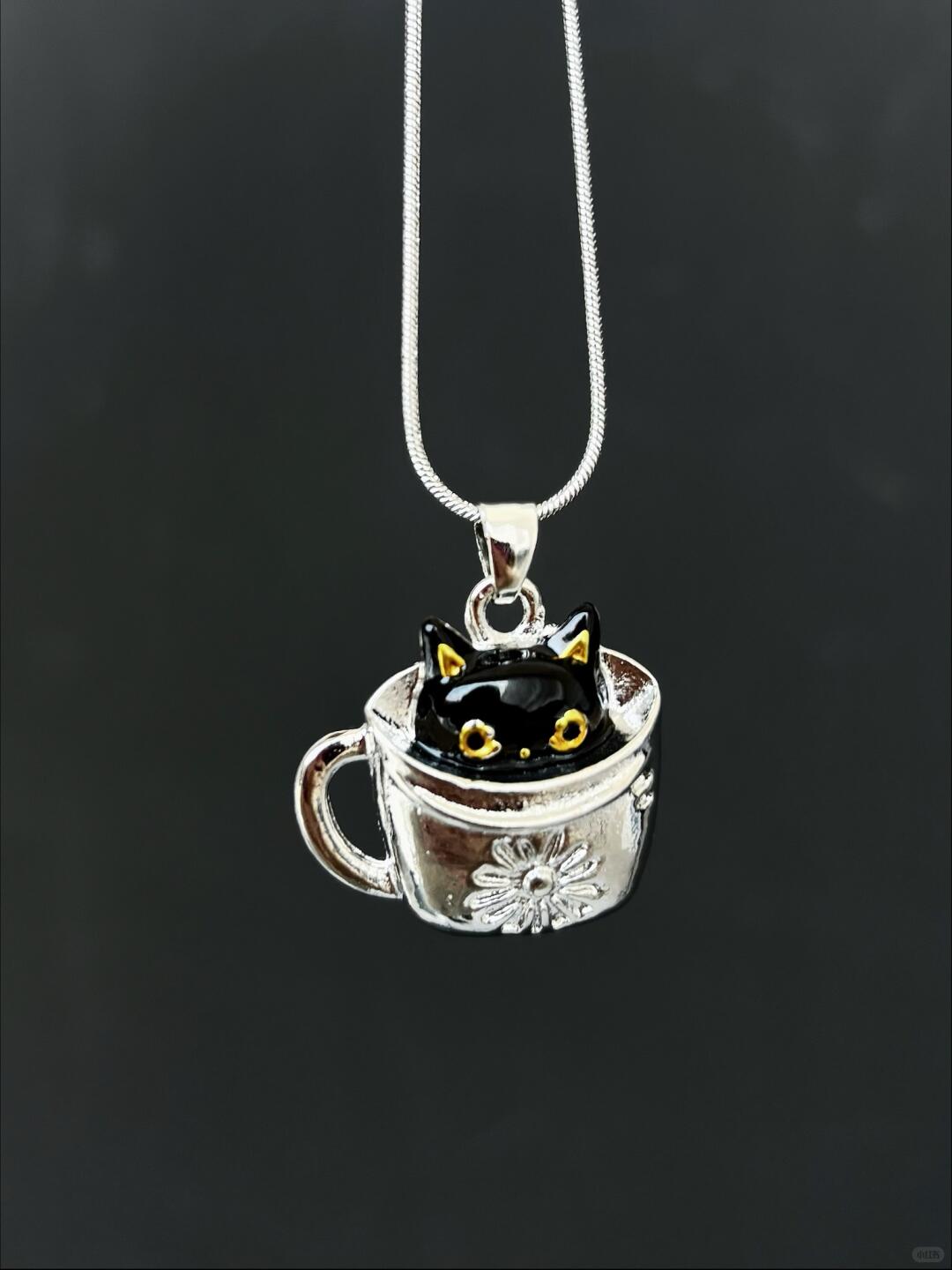 Tea no Meow | Black Cat Soul Freedom Necklace (Y2K Limited)