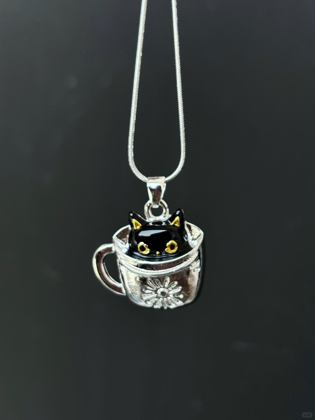 Tea no Meow | Black Cat Soul Freedom Necklace (Y2K Limited)