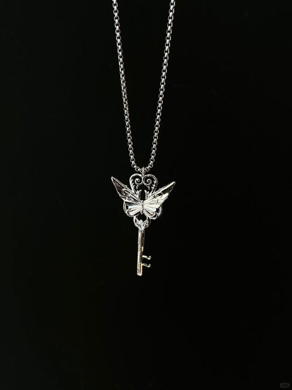 Butterfly Key | Freedom Resonance Spring Key Necklace (Y2K Limited)