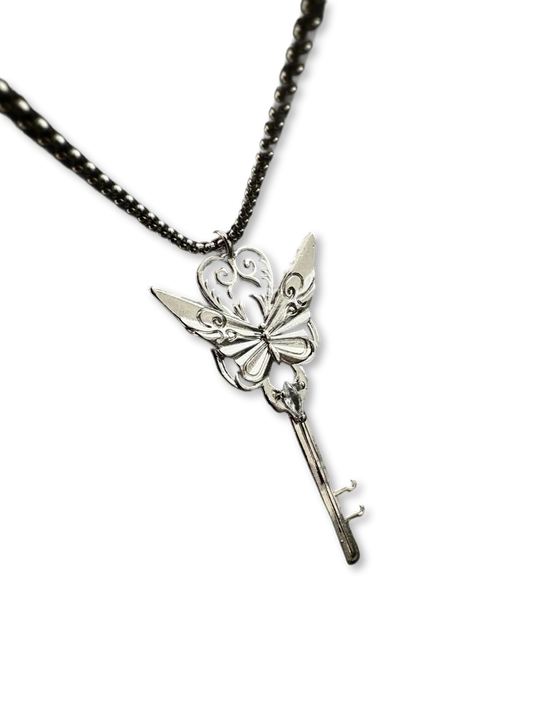 Butterfly Key | Freedom Resonance Spring Key Necklace (Y2K Limited)