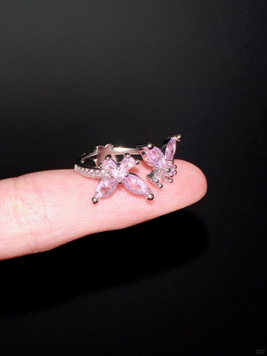 Sakura Whisper | Butterfly & Blossom Ring (Y2K Limited)