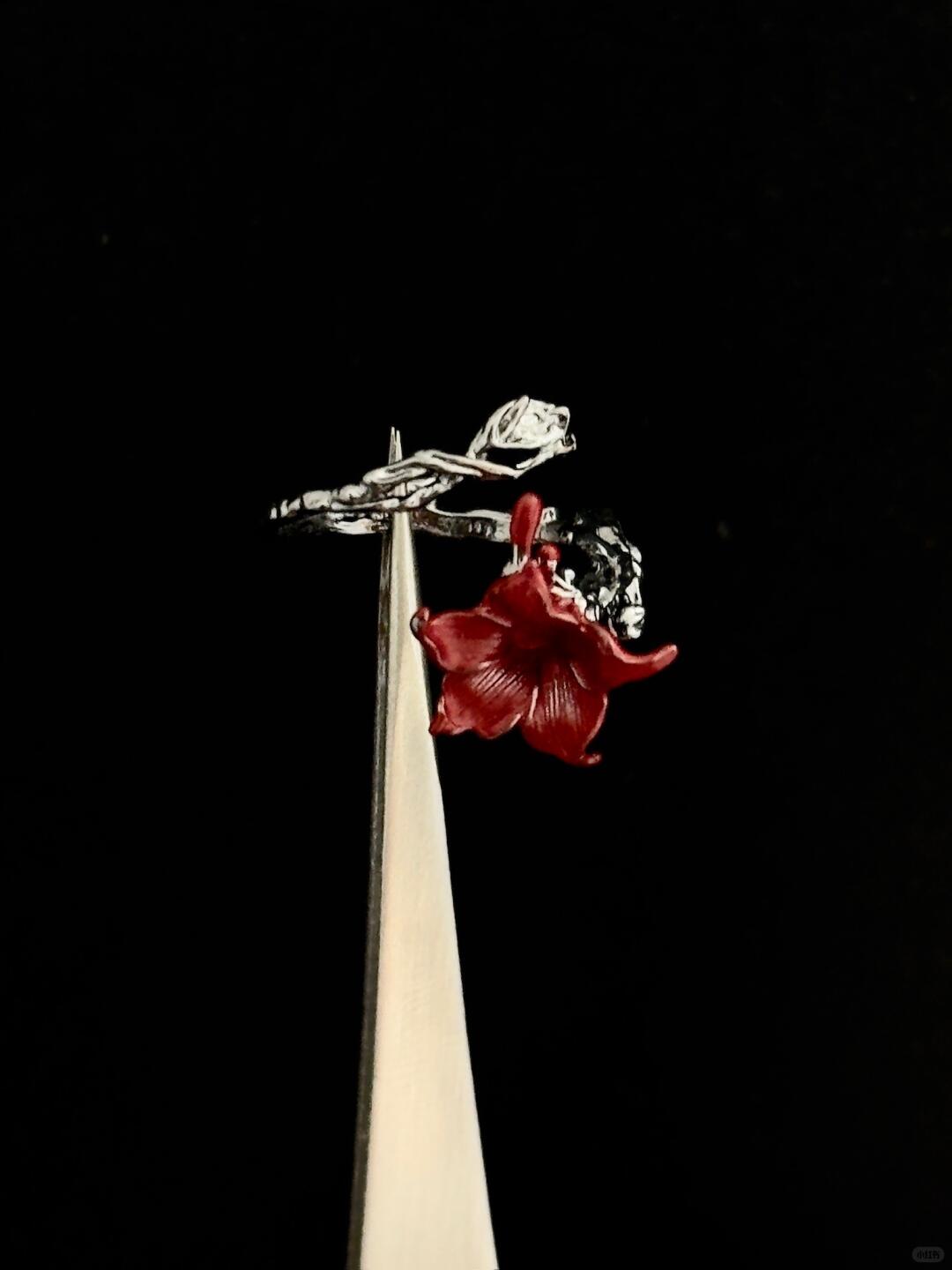 Datura Stramonium | Broken Mandrake Flower Statement Ring (Y2K Limited)