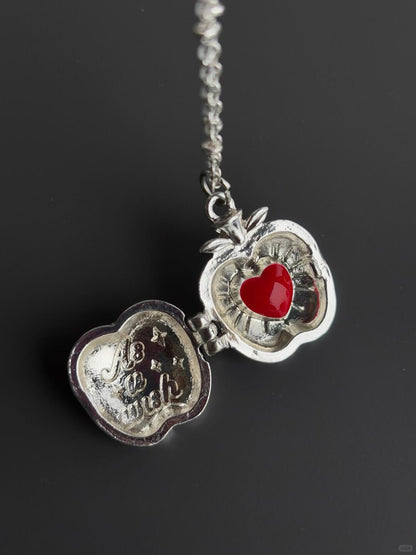 Dreamy Apple Heart | “I Would Still Plant an Apple Tree” Necklace