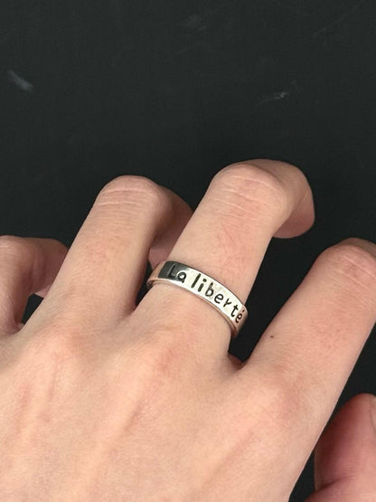 LA LIBERTÉ | Freedom & Truth Statement Ring (Y2K Limited)