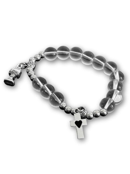 Frozen Crystal Bracelet | Silver Mist Arc (Limited Edition)