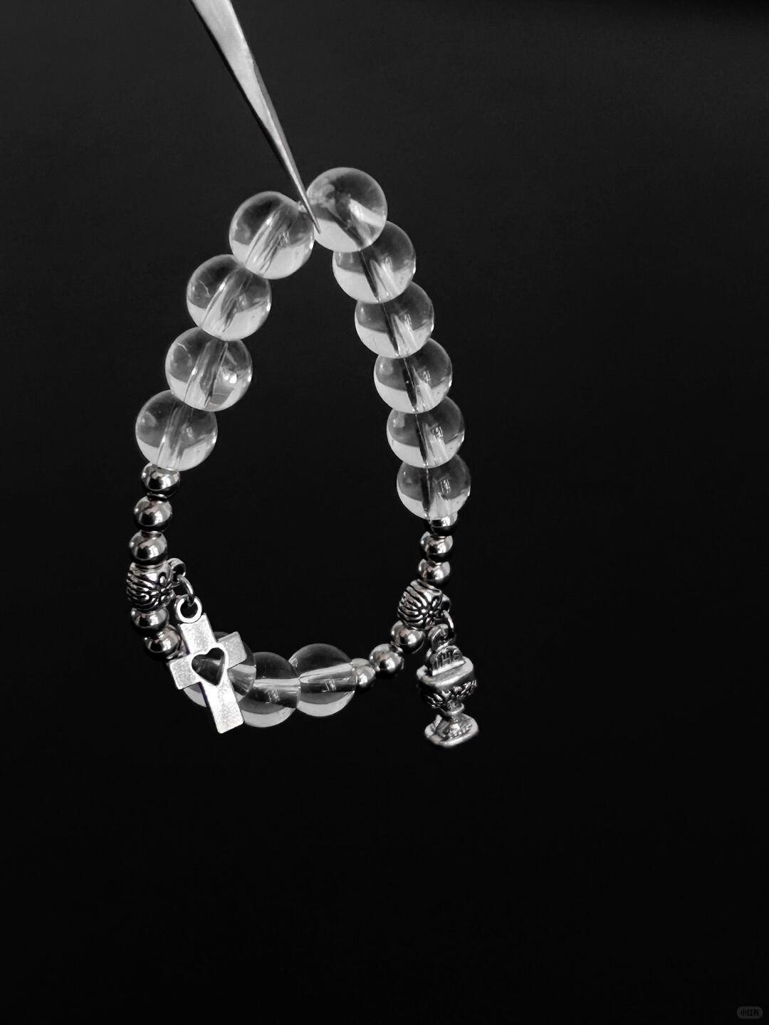 Frozen Crystal Bracelet | Silver Mist Arc (Limited Edition)