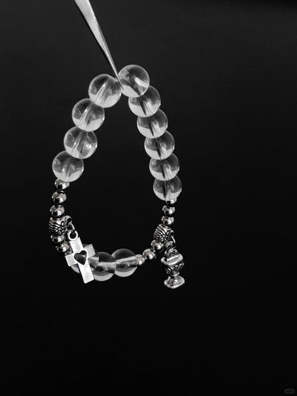 Frozen Crystal Bracelet | Silver Mist Arc (Limited Edition)