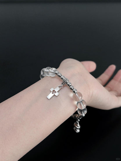 Frozen Crystal Bracelet | Silver Mist Arc (Limited Edition)