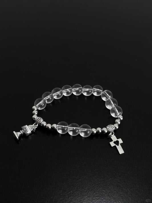 Frozen Crystal Bracelet | Silver Mist Arc (Limited Edition)