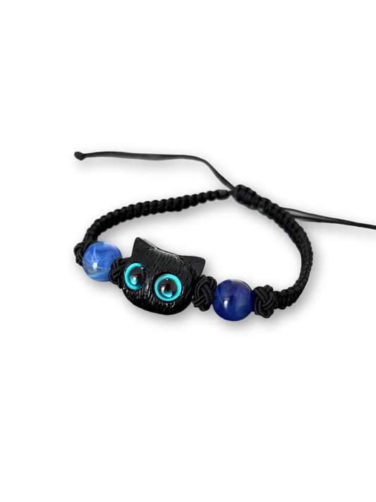 Ghost Cat Bracelet | Playful Spook & Feline Whimsy (Limited Edition)