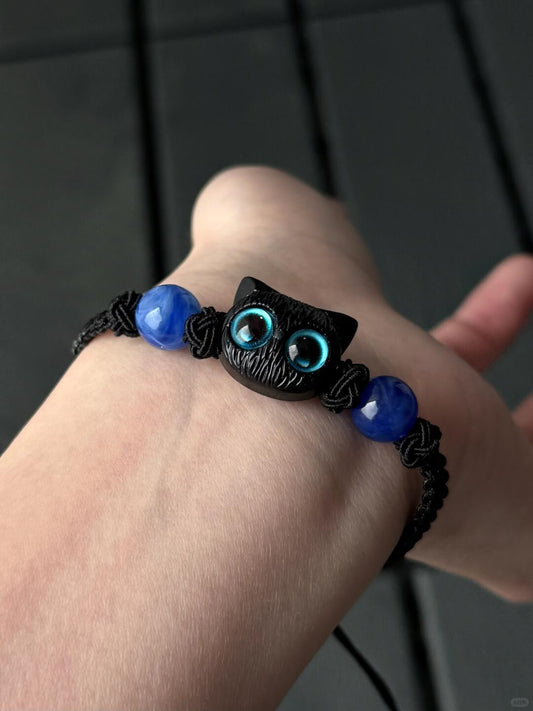 Ghost Cat Bracelet | Playful Spook & Feline Whimsy (Limited Edition)