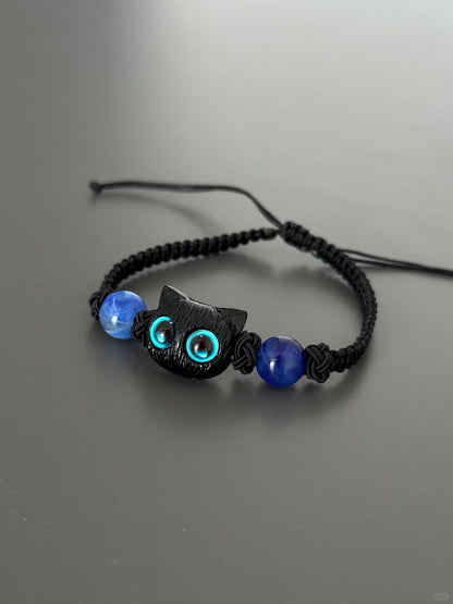 Ghost Cat Bracelet | Playful Spook & Feline Whimsy (Limited Edition)
