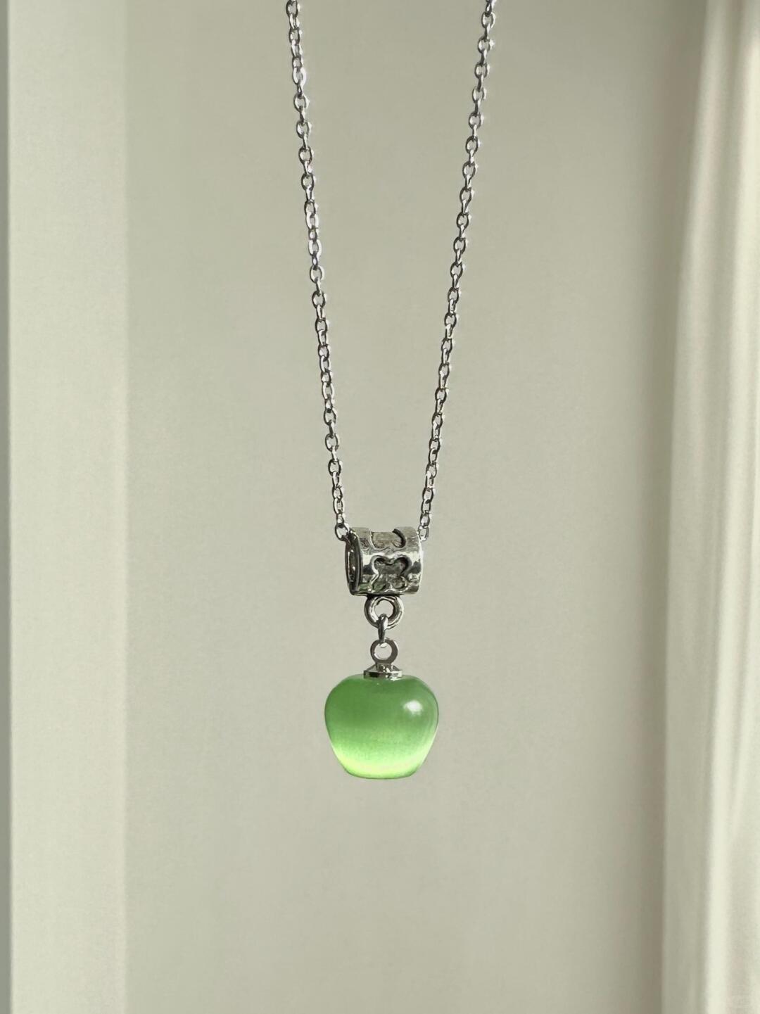 Green Apple Soda Necklace | Refreshing Elegance & Playful Design (Limited Edition)