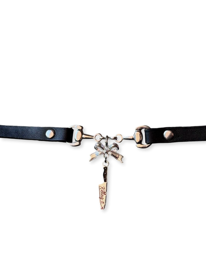 Kiss Me, Kill You | Blood-Drop Velvet Choker for Gothic Y2K Drama (Limited)