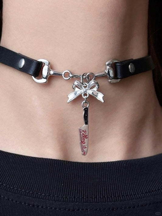 Kiss Me? Kill You Choker | Bold Gothic Elegance (Limited Edition)