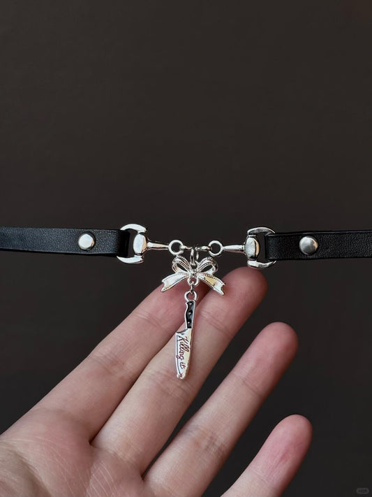Kiss Me? Kill You Choker | Bold Gothic Elegance (Limited Edition)