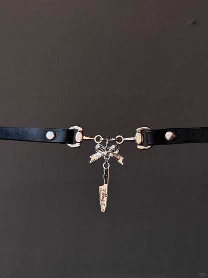 Kiss Me, Kill You | Blood-Drop Velvet Choker for Gothic Y2K Drama (Limited)