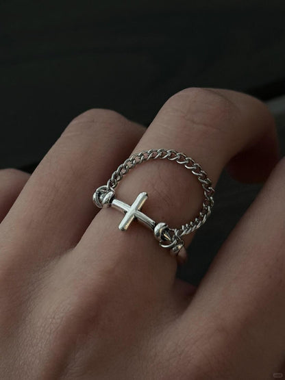 Camus L’aube Viendra | Rebirth Cross Ring (Y2K Limited)