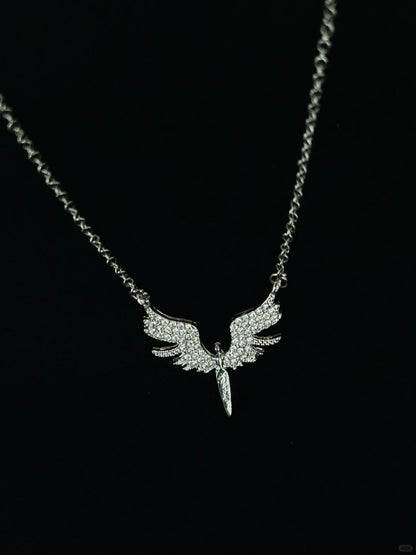 Libertas Aeterna Necklace | Wings of Freedom & Poetic Design (Limited Edition)