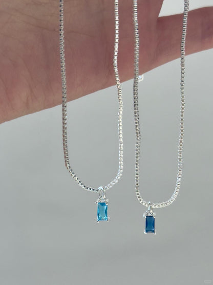 Liquid Indigo in Motion | Ocean Ice Statement Necklace (Y2K Limited)