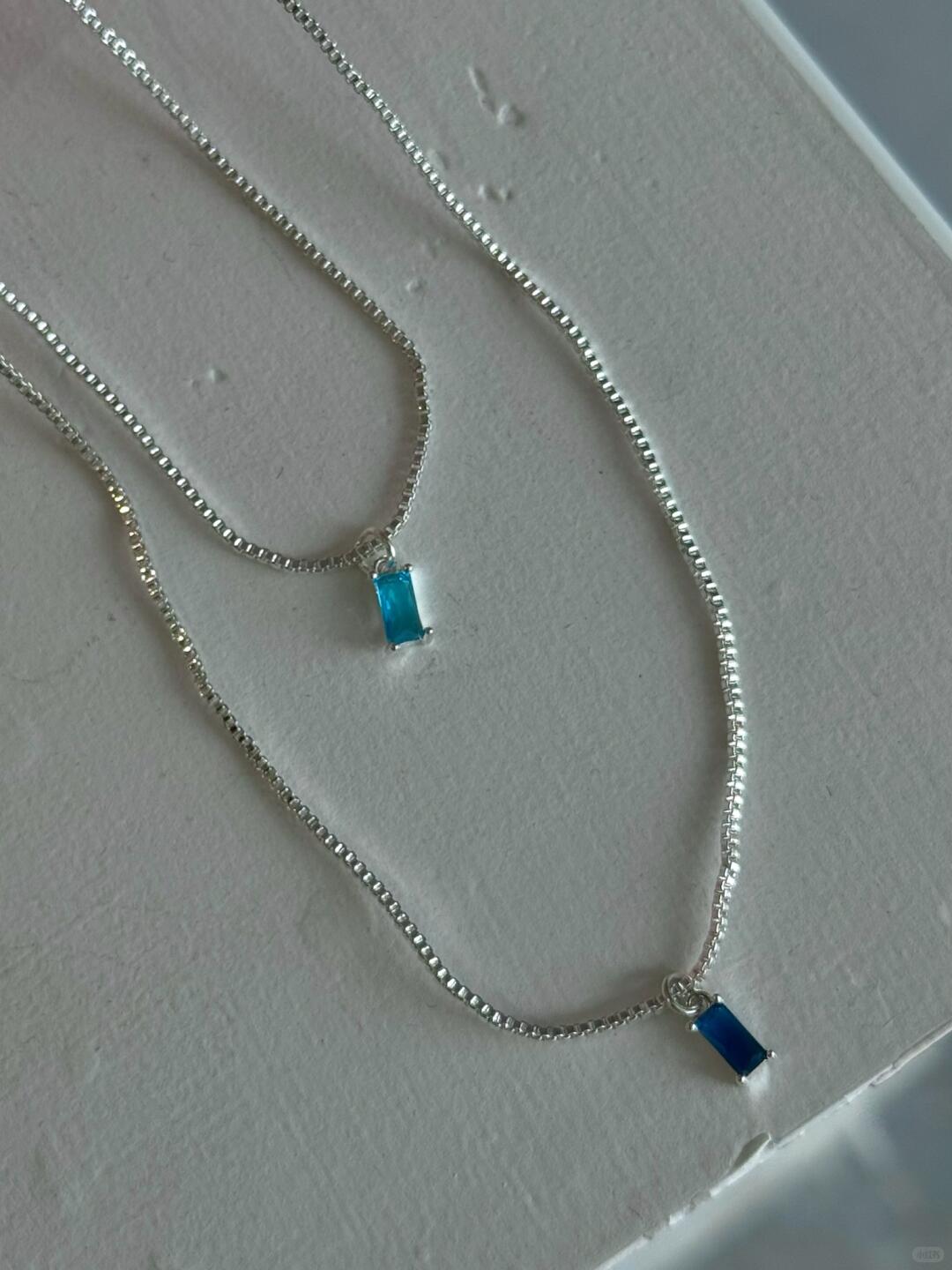 Liquid Indigo in Motion | Ocean Ice Statement Necklace (Y2K Limited)