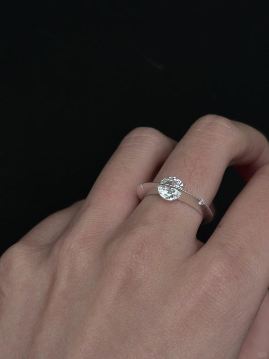 Lucida | Milky Way Star Ring – Rare Celestial Silver-Plated Band (Y2K Limited)