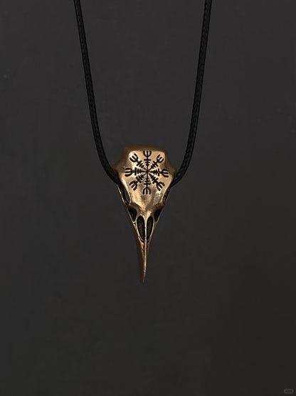 Phantom Crow | Maledictio Gothic Raven Pendant Necklace (Y2K Limited)