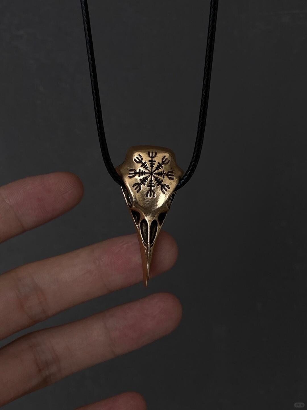 Phantom Crow | Maledictio Gothic Raven Pendant Necklace (Y2K Limited)