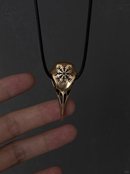 Phantom Crow | Maledictio Gothic Raven Pendant Necklace (Y2K Limited)