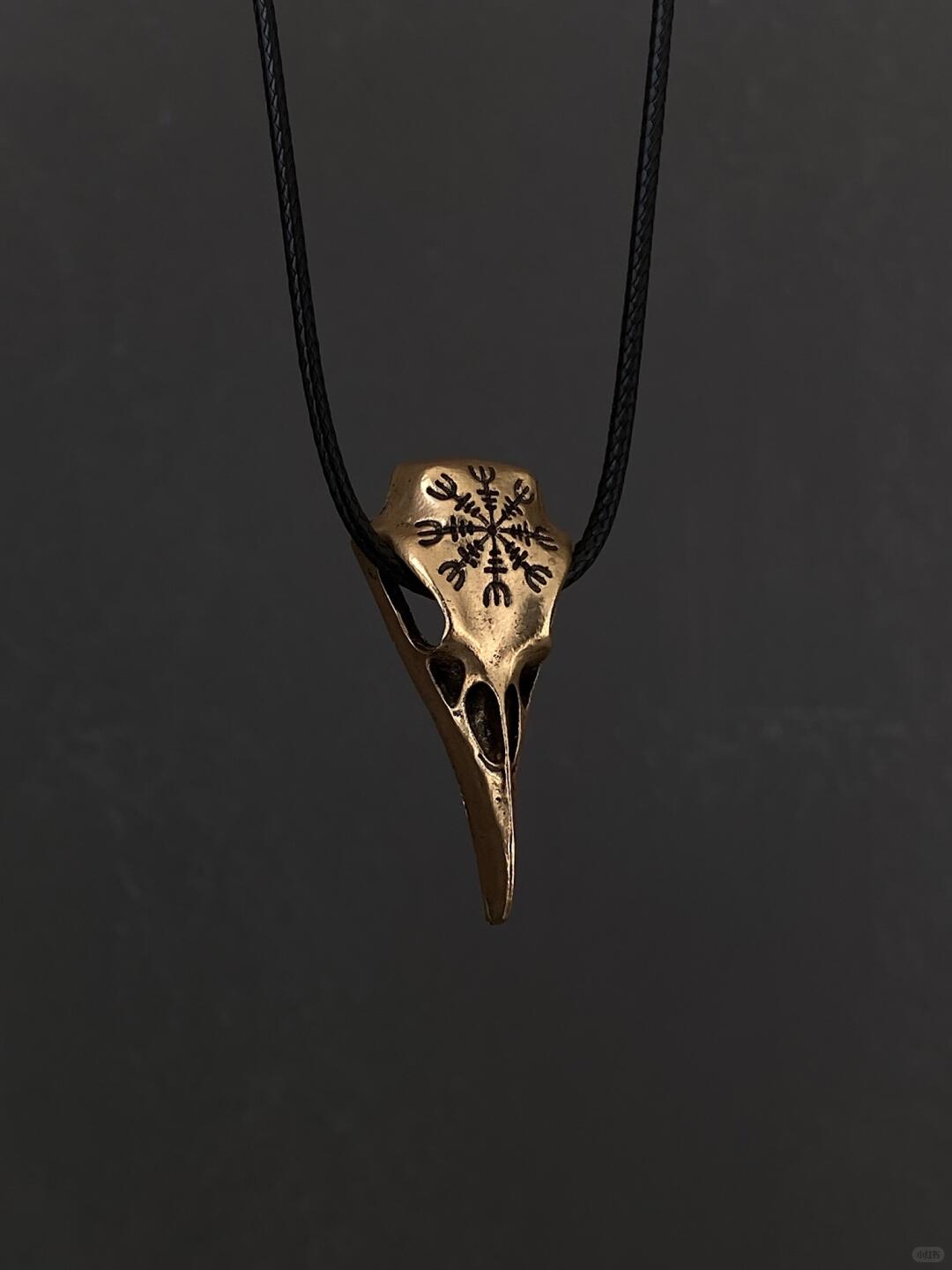 Phantom Crow | Maledictio Gothic Raven Pendant Necklace (Y2K Limited)