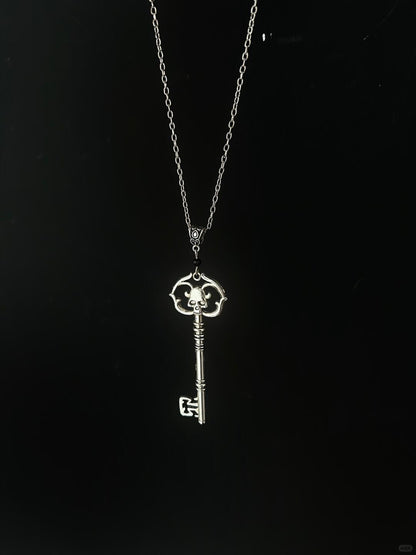 Dark Key of Nevermore | Raven’s Necromantic Key Pendant (Y2K Limited)