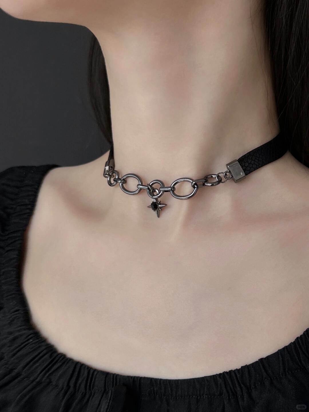 Obsidian Choker | Gothic Elegance & Cosmic Mystery (Limited Edition)