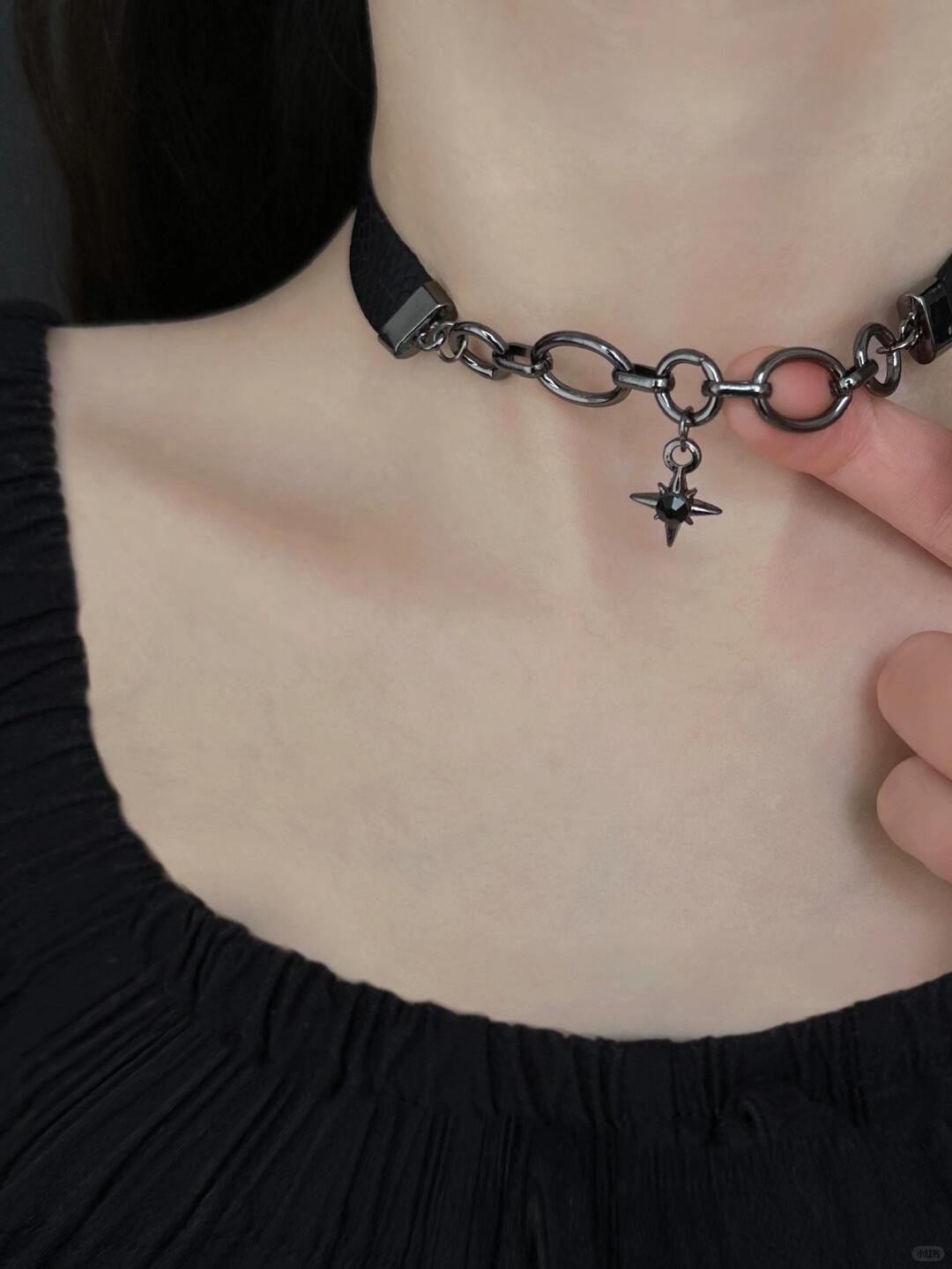 Obsidian Choker | Gothic Elegance & Cosmic Mystery (Limited Edition)