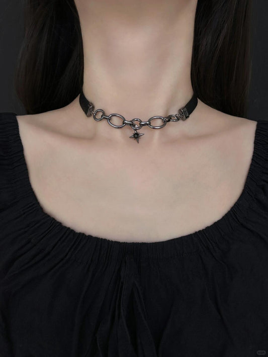 Obsidian Choker | Gothic Elegance & Cosmic Mystery (Limited Edition)