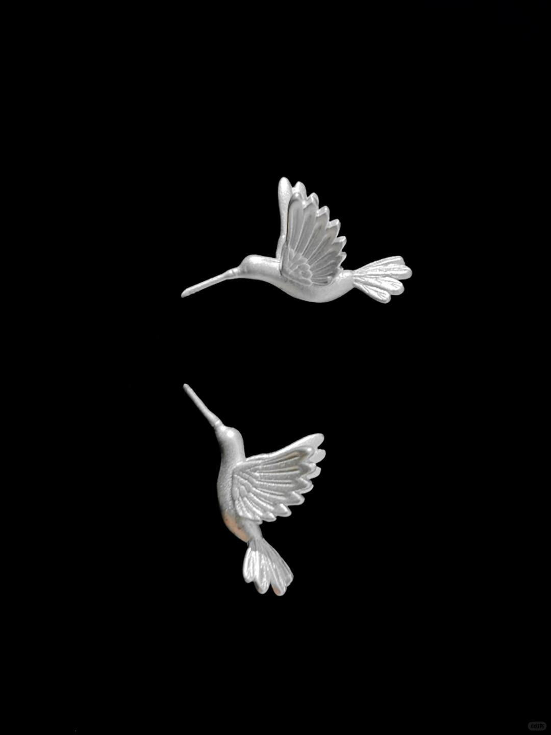 Oiseaux | Soulful Flock 925 Silver Stud Earrings (Y2K Limited)