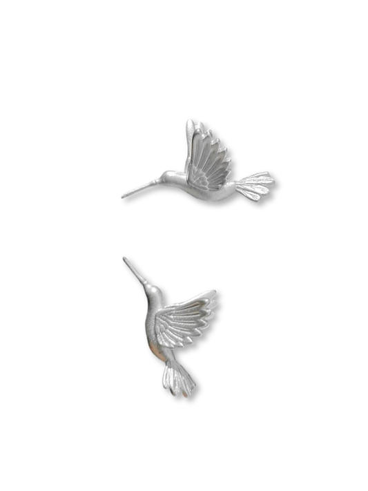 Oiseaux | Soulful Flock 925 Silver Stud Earrings (Y2K Limited)