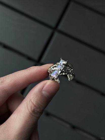 Phantom Radiant Glow Ring | Glass Dome Elegance & Handcrafted Design (Limited Edition)