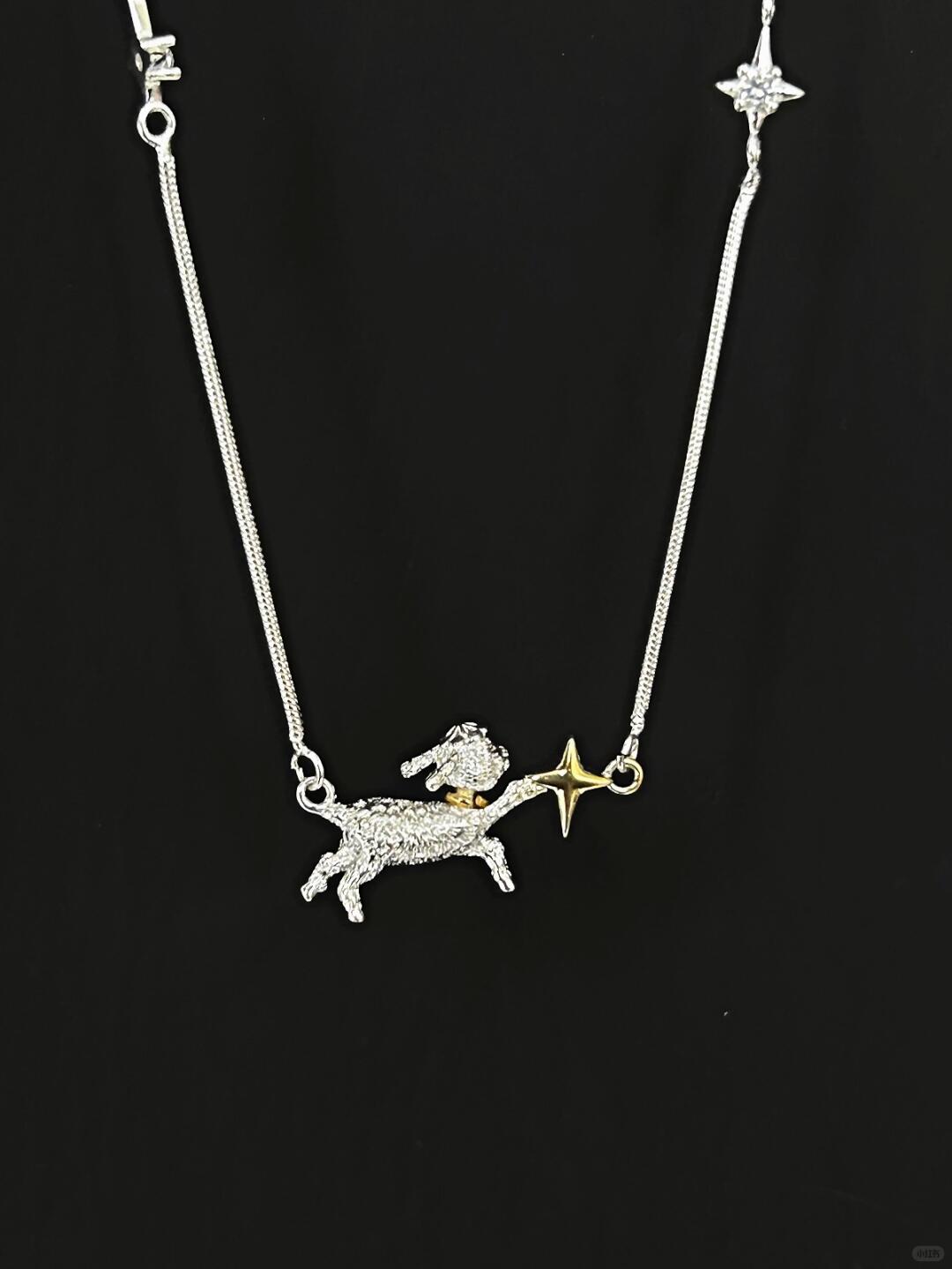 Picking Star | Puppy Reaches for the Stars Necklace (Y2K Limited)