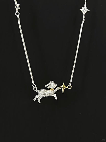 Picking Star | Puppy Reaches for the Stars Necklace (Y2K Limited)