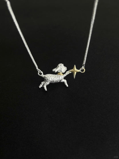 Picking Star | Puppy Reaches for the Stars Necklace (Y2K Limited)