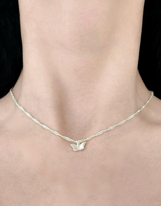 Pili Pala Necklace | Faded Butterfly Elegance & Handcrafted Design (Limited Edition)