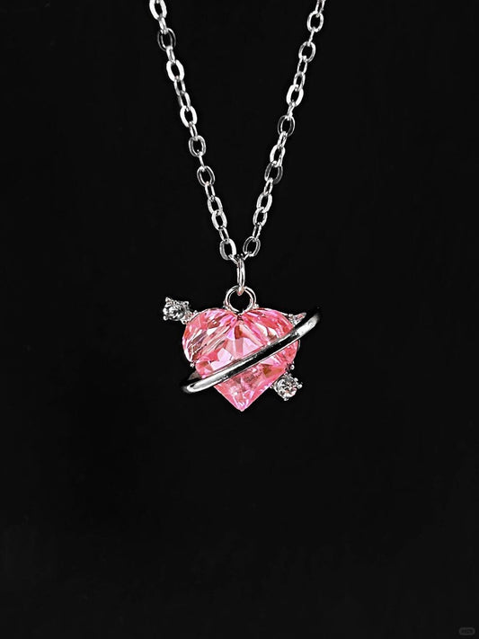 Lovecore Poem Necklace | Soft Romance & Heartfelt Charm (Limited Edition)