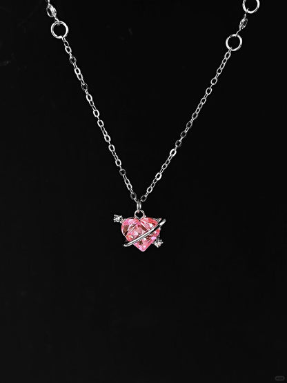 Lovecore Poem Necklace | Soft Romance & Heartfelt Charm (Limited Edition)