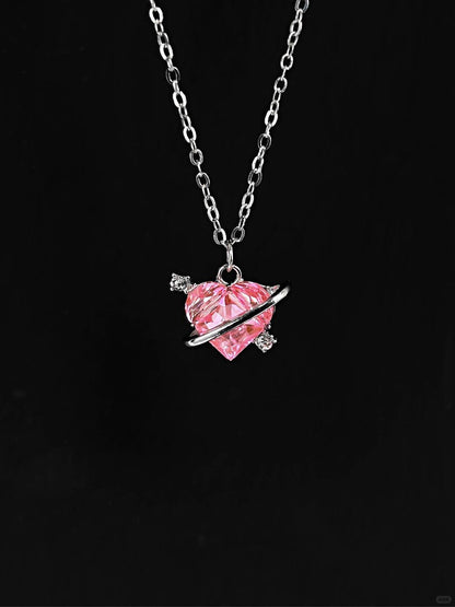 Lovecore Poem Necklace | Soft Romance & Heartfelt Charm (Limited Edition)